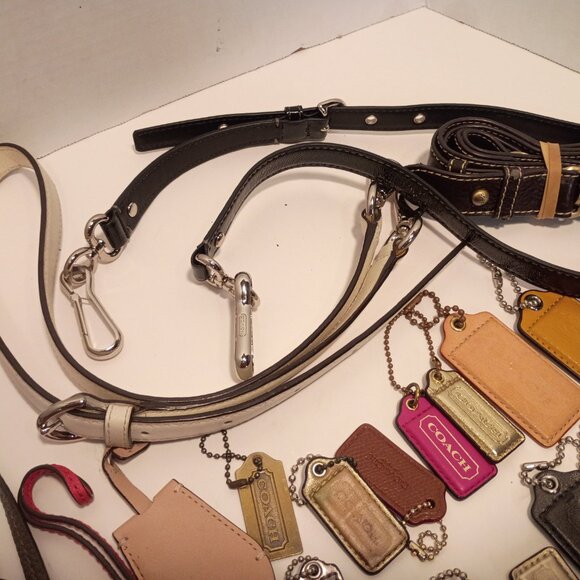 MIXED LOT 25 Pieces Coach & MK Hang Tags Bag Fobs + Replacement Straps - Picture 7 of 9
